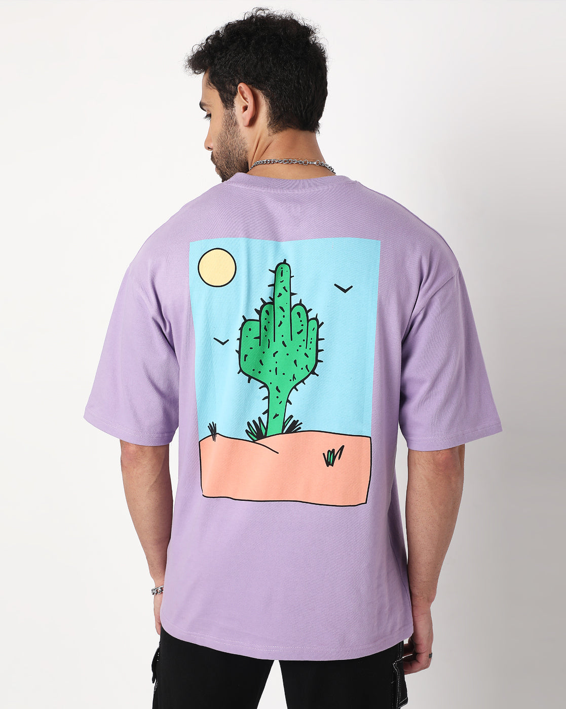 No Effs Given- Purple Oversized T-Shirt