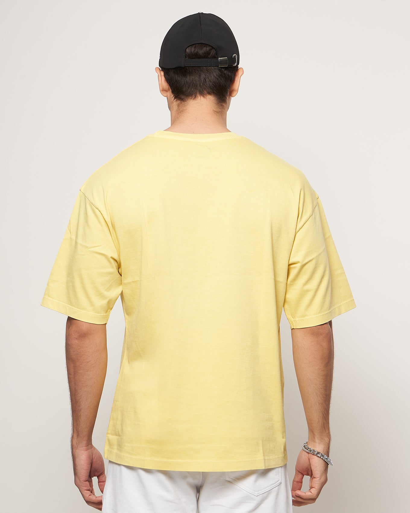 Daffodil Yellow Overdyed Drop Shoulder T-shirt